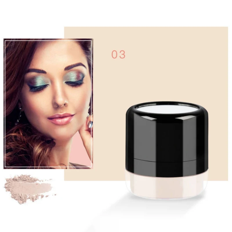 Грибовидная масляная пудра для макияжа рассыпчатая завершения лица с пуховкой * |