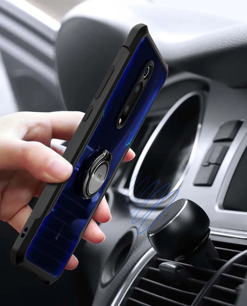 Хит Xundd Роскошный прозрачный чехол для Xiao mi Red mi K20 Pro Чехол с кольцом, противоударные подушки безопасности задняя крышка для Red mi K20 mi 9T 9T Pro Funda