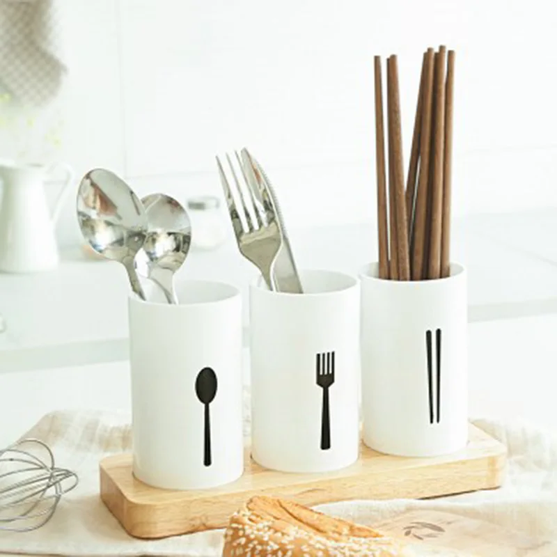 

Cutlery Drainer Storage Racks Holders Organizer Kitchen Housekeeper Chopsticks Forks Spoons Console Stand Decoration Home Items
