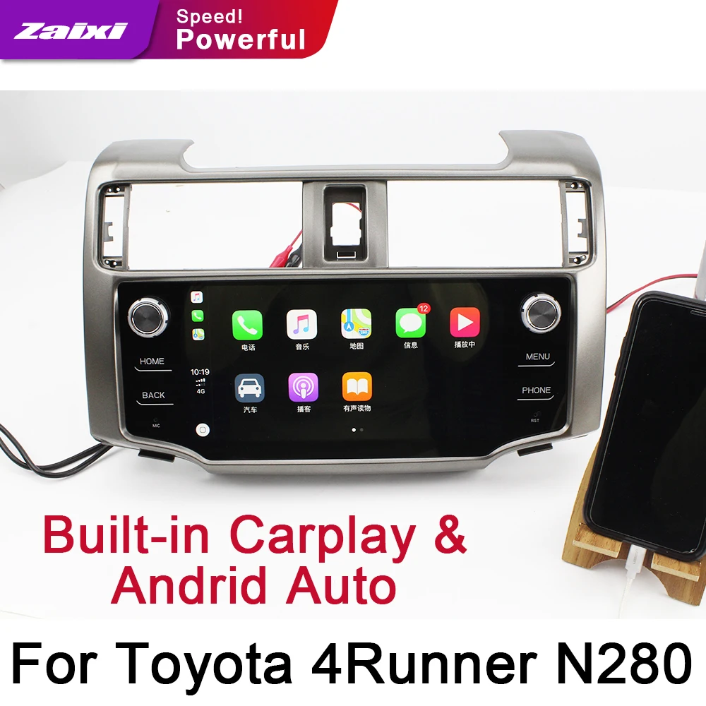 ZaiXi для Toyota 4runner N280 2009 ~ 2019 автомобильный Android GPS DVD навигатор мультимедиа HiFi DSP ISP
