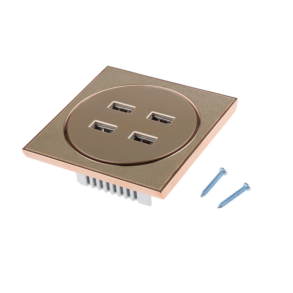 Электрическая розетка электрическая панель 4 порта USB матовая | Обустройство дома