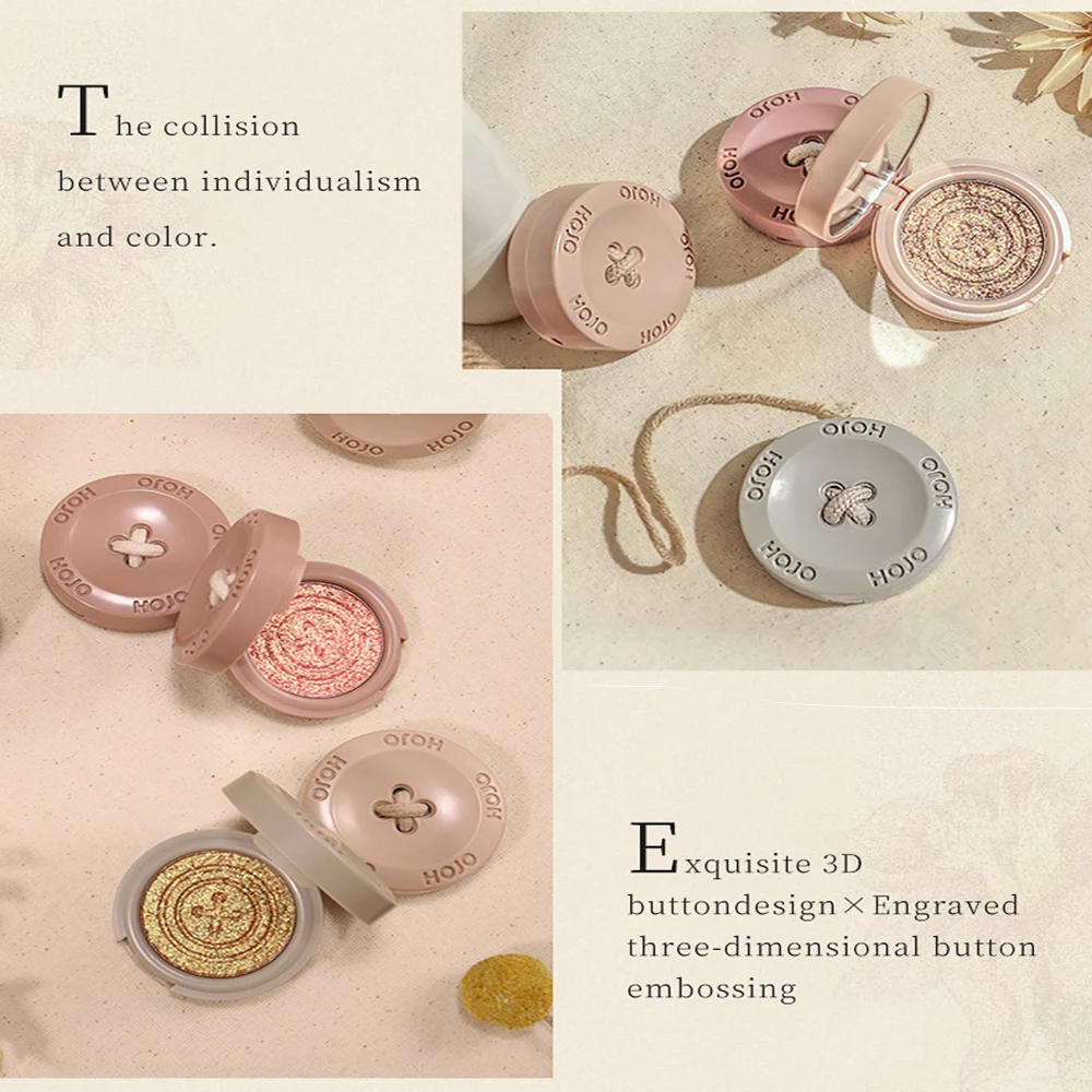 Новинка одноцветные тени для век HOJO с высоким блеском текстура из пюре картофеля