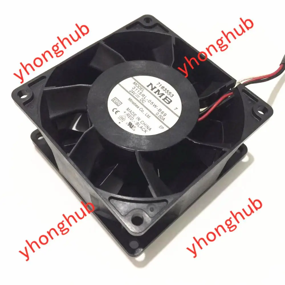 NMB MAT 3115RL 05W B69 EQ2 Сервер охлаждающий вентилятор DC 24V 0.50A 3 жильный|Кулеры и системы