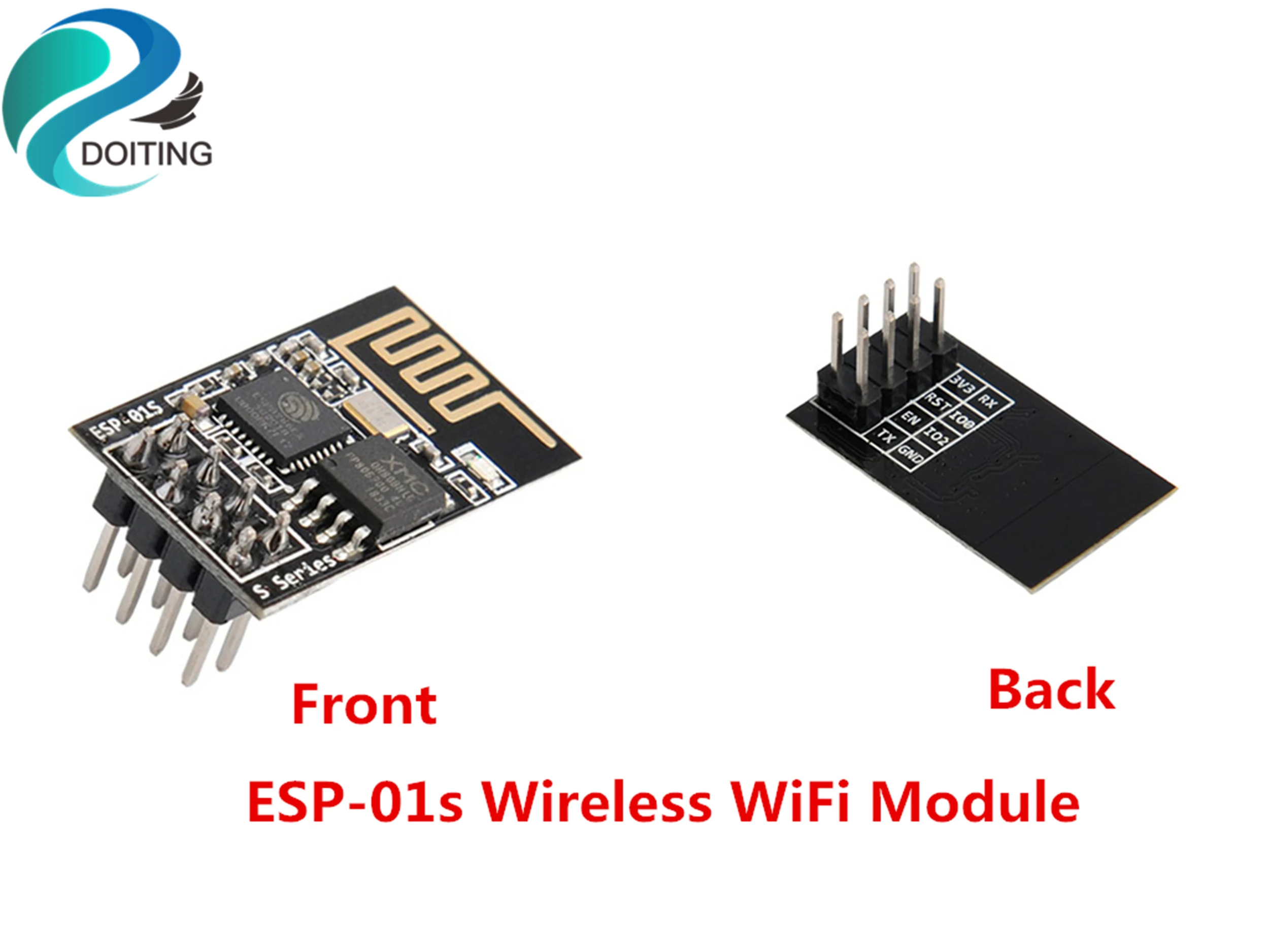 DOITING 5pcs ESP-01s Беспроводной Wi-Fi модуль + ESP8266 макетная плата серийный для