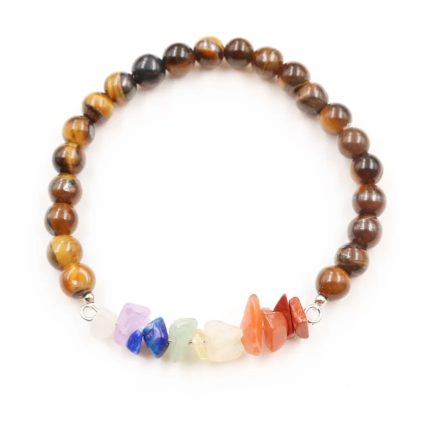 FYJS уникальные красочные маленькие камни соединяют 6 мм аметисты круглый