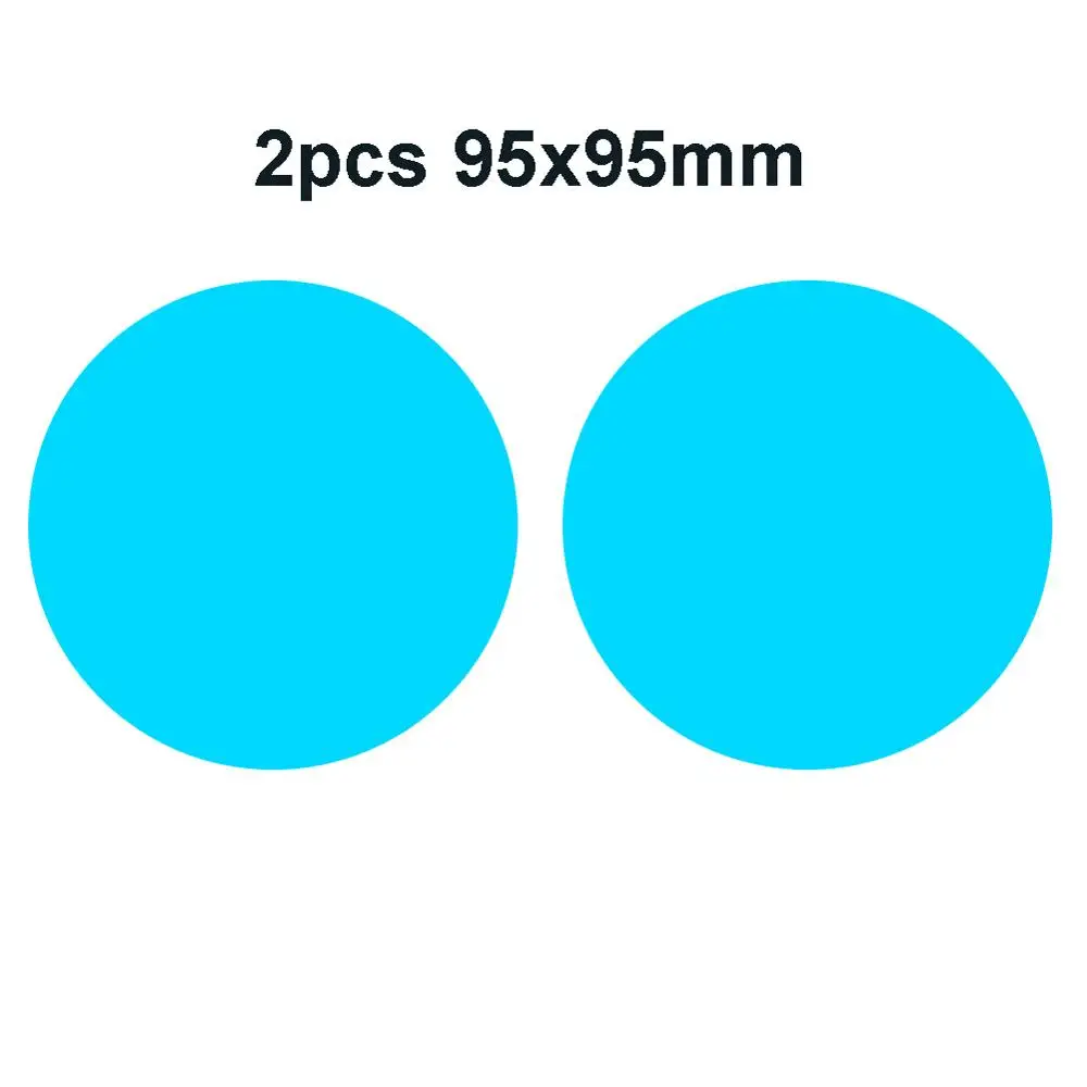 2pcs 95x95 2/4/8 шт. автомобиль боковая Зеркало заднего вида Водонепроницаемый Анти-Туман Пленка боковое окно Стекло пленка может защитить вашу видения вождения очки солнечные очки в дождливые дни - Цвет: 2pcs 95x95
