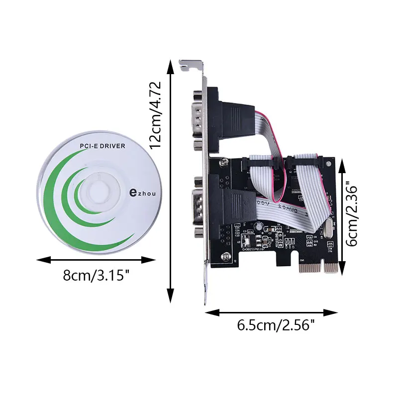 

PCIE Pci-e to SATA 3.0 Internal Rs232 2-Port Expansion Controller Card Adapter