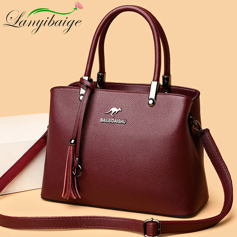 Lanyibaige 2020 новые женские кожаные сумки мессенджеры дизайнерские через плечо с