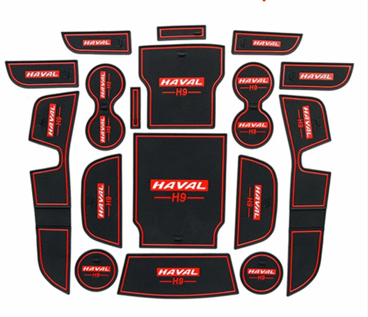 

Anti-Slip Gate slot cup mat, Interior Door Pad/Cup Non-slip pad Accessories for haval H9 2017-2020