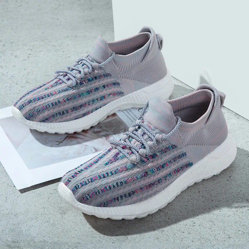 

Different Colors Running Mens Sock Shoes Weaving Soft Bottom Mens Running Sneakers Medium Cut Sport Running Shoes for Female