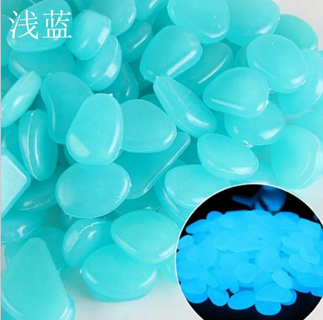 

50PCS Luminous Pebbles Garden Glow in the Dark for Walkways Plants Decor Glow Stones Garden Decoration