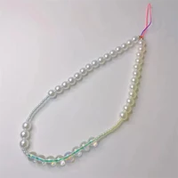 niche simulation pearl mermaid bubble beads ab color beads mobile phone lanyard mobile phone chain