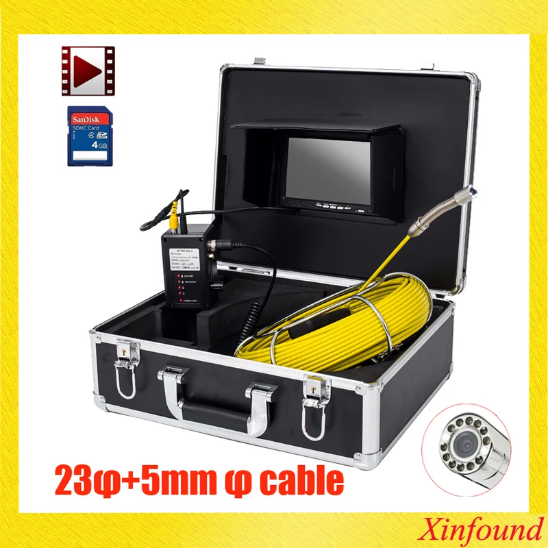 Цифровой видеорегистратор кабель из стекловолокна 40 м водонепроницаемая