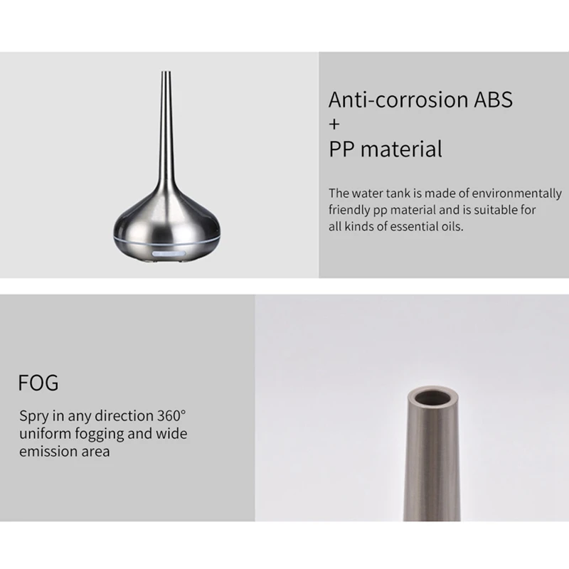 

USB Air Humidifier Home A-Roma Essential Oil Fine Mist LED Light Diffuser Humidifier