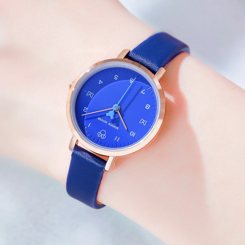 

Big Sale Minnie Mouse Pretty Girl Fashion Casual Watches Female Leather Strap Wristwatch Women Quartz Clock Luxury Time Hot Hour