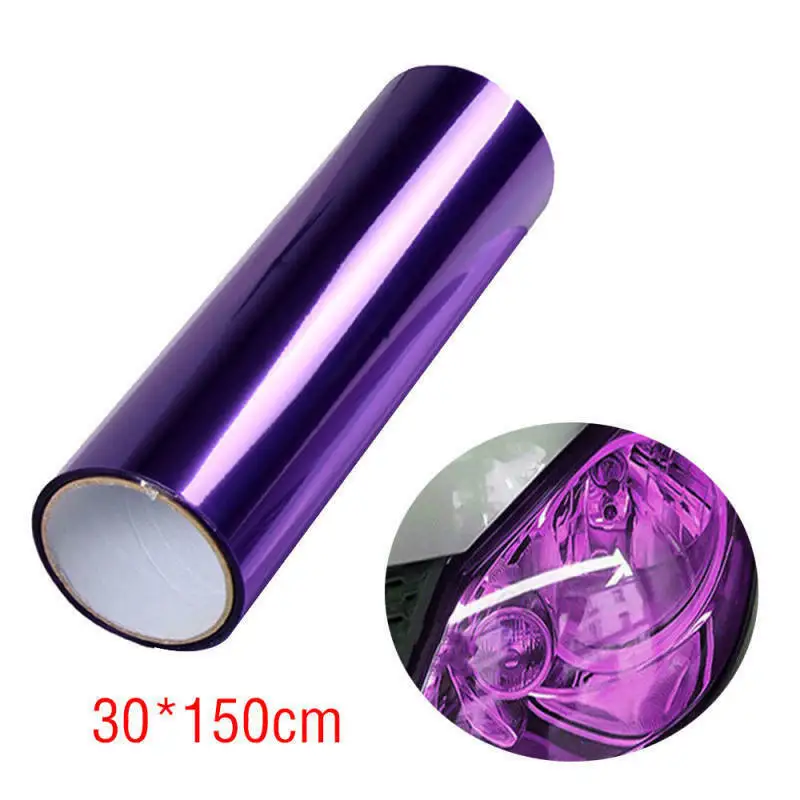

Durable 12x60 Inch Smoke Film for Car Headlights Side Markers Fog Lights & Windshield Top - Purple Vinyl Wrap