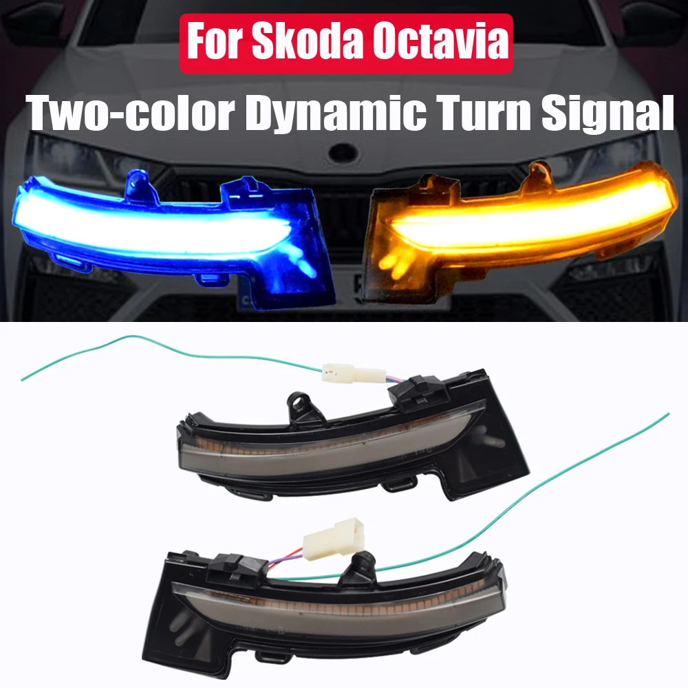 

For Skoda Octavia Mk3 A7 5E 2013-2019 Rear Mirror Blinker Indicator LED Dynamic Turn Signal Light For VW T-corss 2018 2019 2020