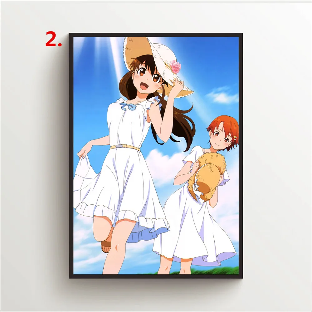 Аниме плакаты WTQ Картина на холсте работа! Вагнария! Inami Mahiru Taneshima Настенный декор
