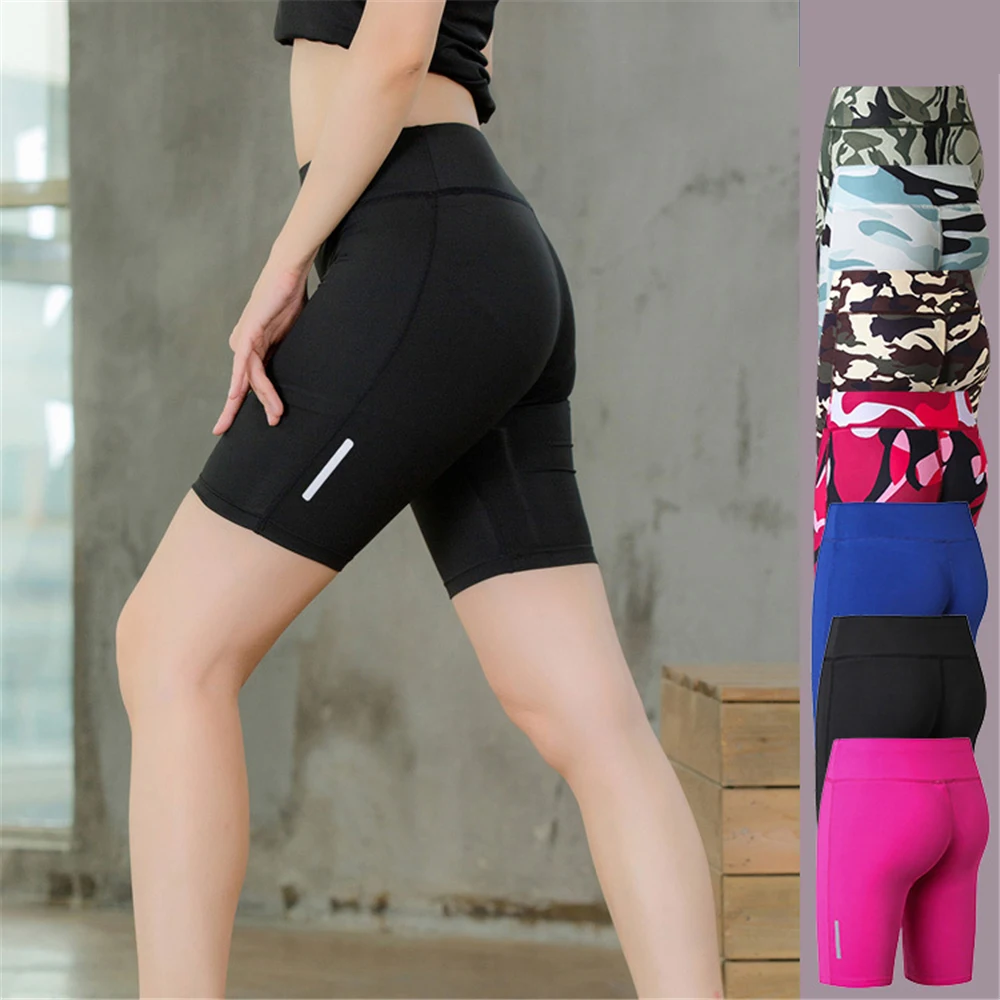 

Reflective Shorts Woman Running Tights Skinny Sportswear Fitness Sports Yoga Leggings Girl Compression Pants Jogger Sweatpants