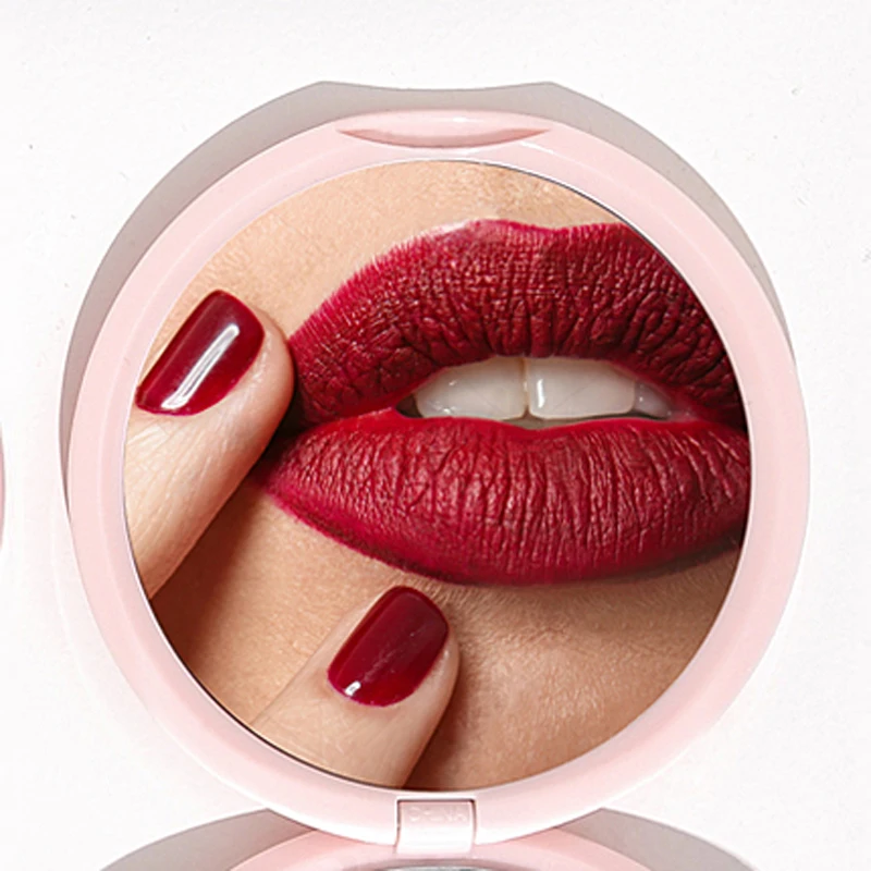 Компактное качественное складное мини зеркало с увеличением 1 шт. карманное