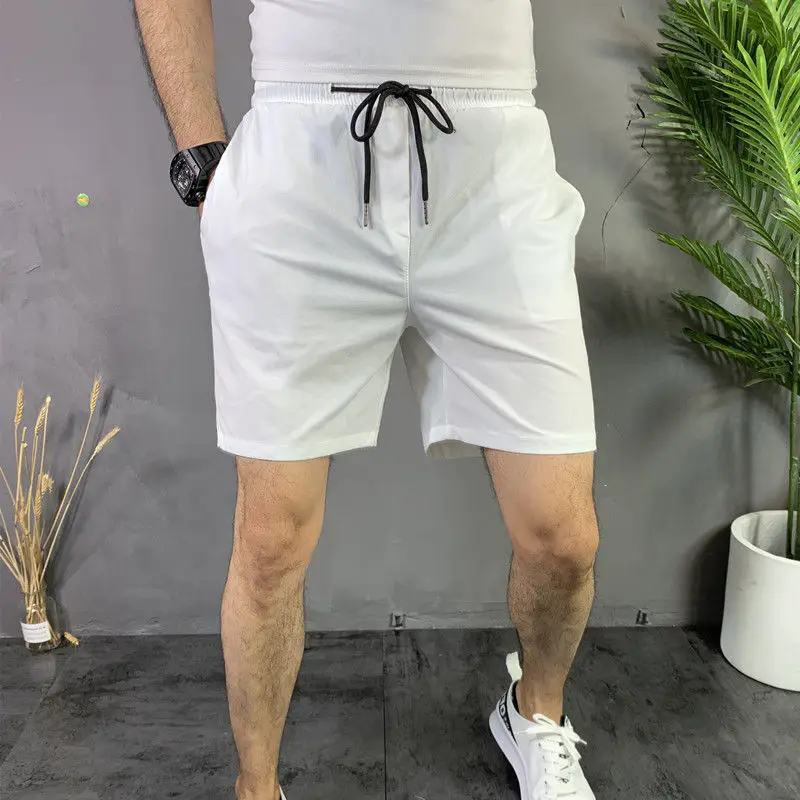 

Summer casual Capris men's Korean slim trend Embroidered Shorts Youth versatile beach pants fashion big underpants