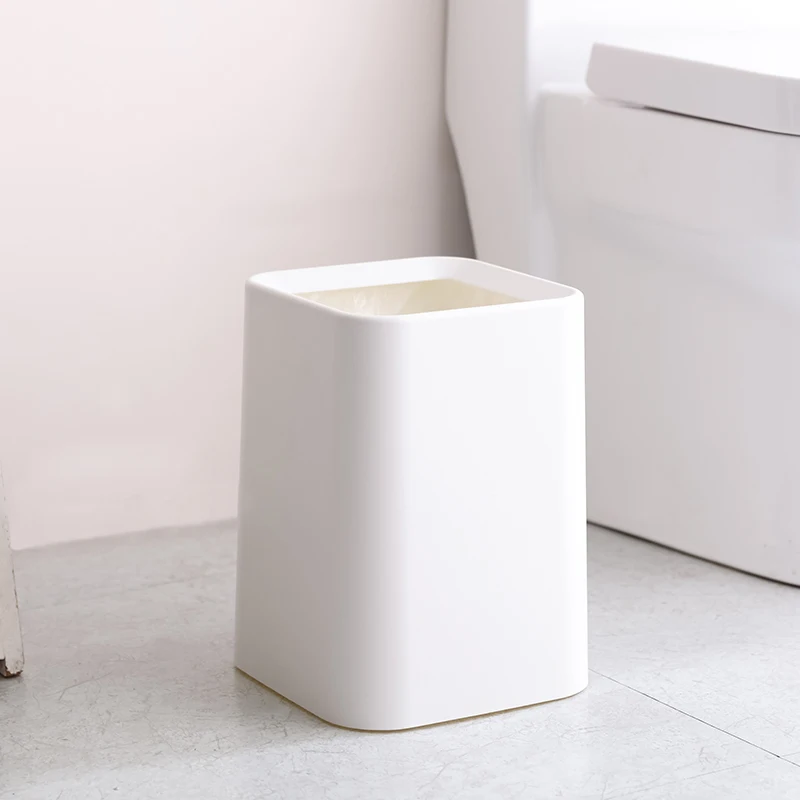 Гуаньяо белая мусорная корзина современный стиль квадратная бумажная пластик