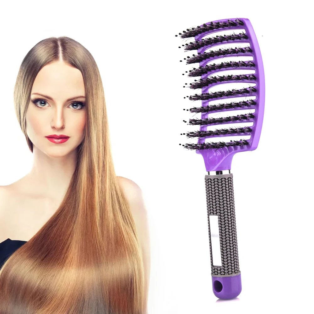 Щетка для волос массаж головы гребень Щетинная кисть нейлон Волшебная