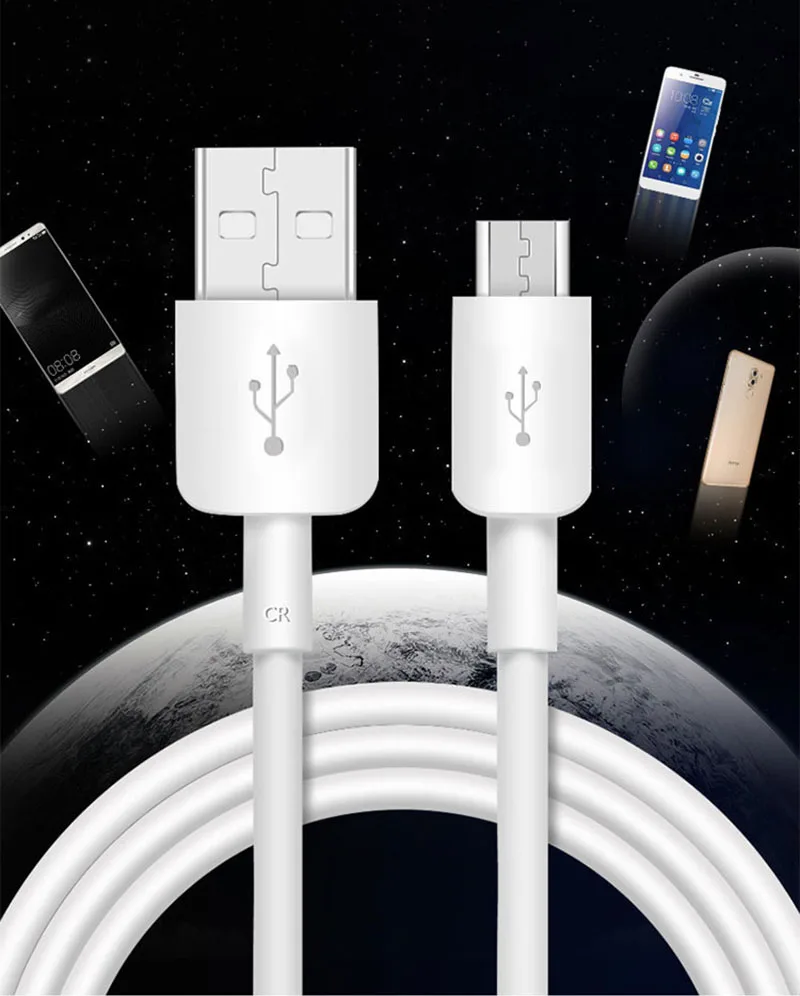2a micro cable huawei быстрое зарядное устройство QC 2,0 Быстрая Зарядка адаптер usb кабель для p20 p30 Lite nova 3 4 mate 20 lite y6 p smart z - Тип штекера: 2a micro cable