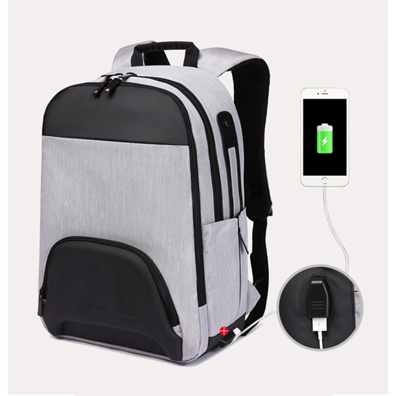 Новый мужской рюкзак с зарядкой от usb 15 6 дюймов рюкзаки для ноутбука школьная