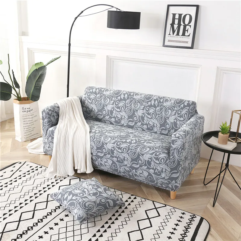 

Vintage Flowers Sofa Cover Stretch Sofa Slipcovers Couch Cover Polyester and Spandex Durable Soft Sofa Cover with Elastic Bottom