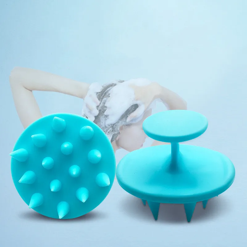 2021 Новая модная щетка для посуды силиконовый шампунь Массажер волос кожи головы