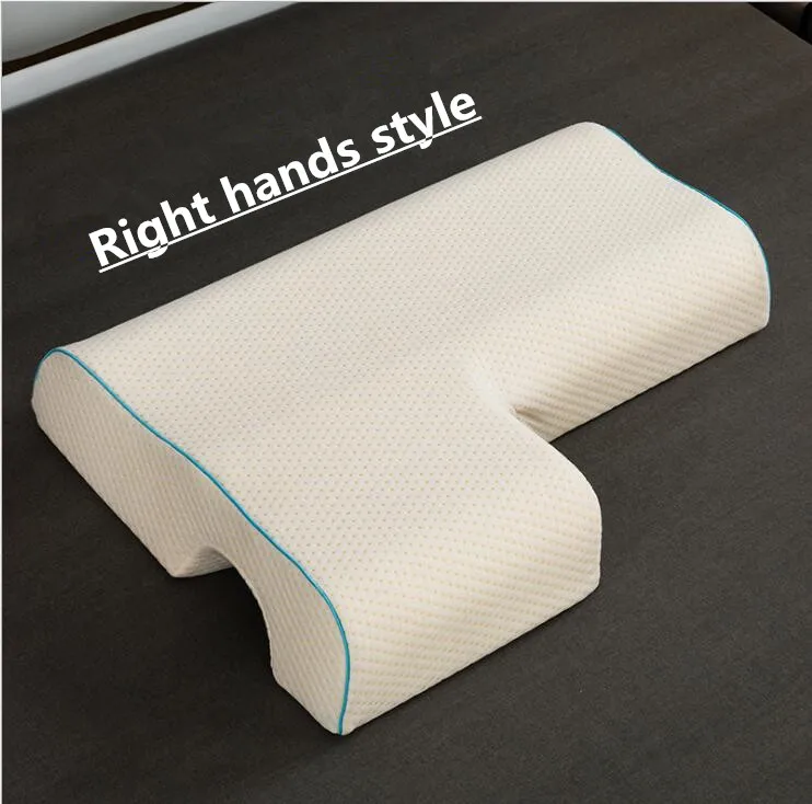 Right hand style Кровать Клин подушка для любовника и сна, поддерживающая Пена Подушка для головы, пены памяти парные подушки - Цвет: Right hand style