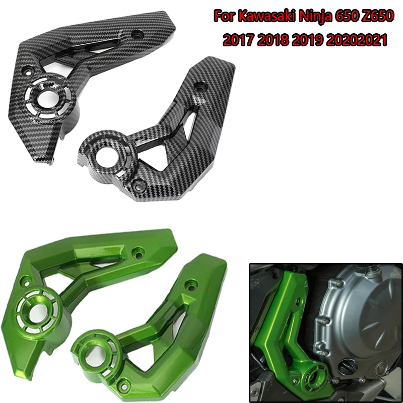 

Motorcycle Frame Cover Car Cover ABS Carbon Fiber Appearance Applicable To Kawasaki Ninja Model 650 Z650 2017-2021