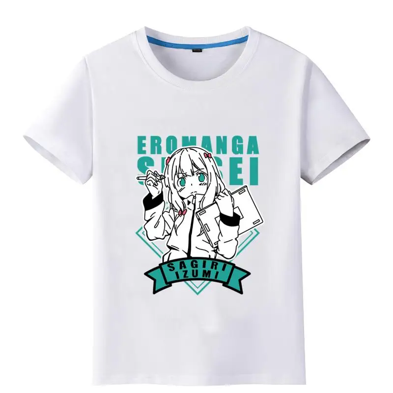 Высококачественная футболка унисекс из аниме Sensei Izumi Sagiri Yamada Elf Eromanga-sensei Harajuku