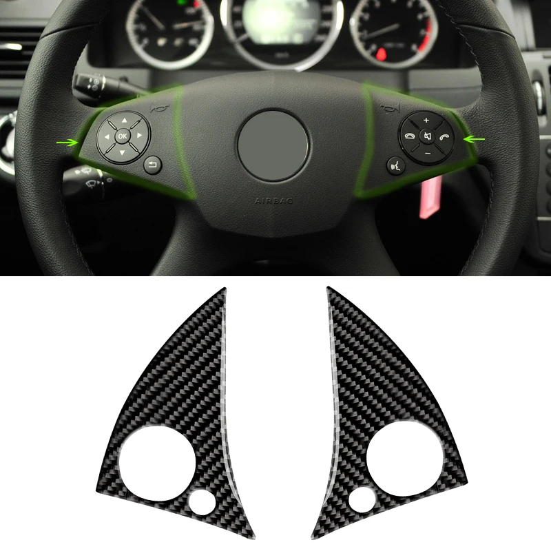 Панель рулевого колеса для Mercedes Benz C Class W204 2007 2008 2009 2010 из углеродного