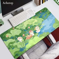 Kawaii Mouse Pad Gamer Large Cute Mousepad Summer Keyboard Computer Personality Pink Anime Carpet Rubber Laptop Desk Mat