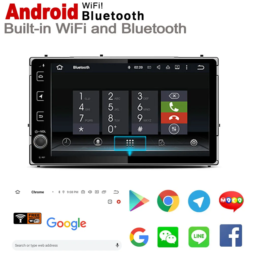 Автомобильный GPS навигатор на Android для Toyota Corolla 2017 2019 аксессуары HD IPS экран DSP