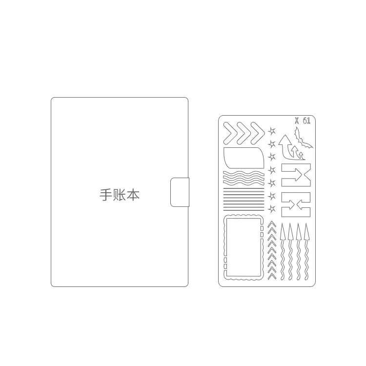 

10.3*17.9CM Geometry Scrapbook Stencils Spray Plastic Mold Shield DIY Cake Hollow Embellishment Print Lace Ruler Valentine