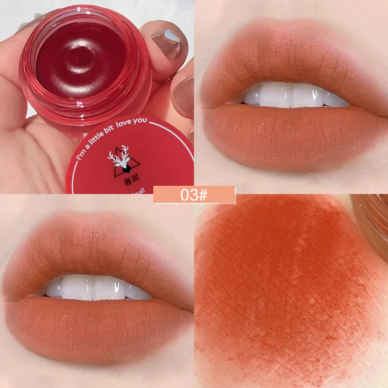 

1PC Mousse Matte Canned Mini Lipstick Long Lasting Waterproof Moisturizing Non-Stick Cup Lip Mud Cosmetics
