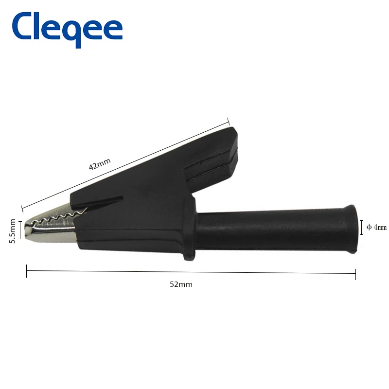 Клипсы типа крокодилы Cleqee P2002 10 шт. тестовый инструмент с безопасной розеткой 4 мм