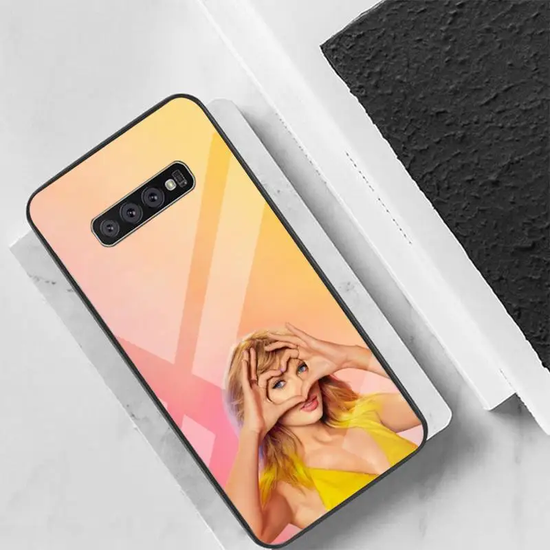 

Folklore Taylor Alison Swift Phone Case For Galaxy Tempered Glass Cases Apply To S10 S9 S8 S7 S6edge Plus TPU Cover