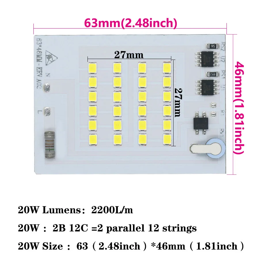 

Светодиодный чип Coolwhite 200 Вт