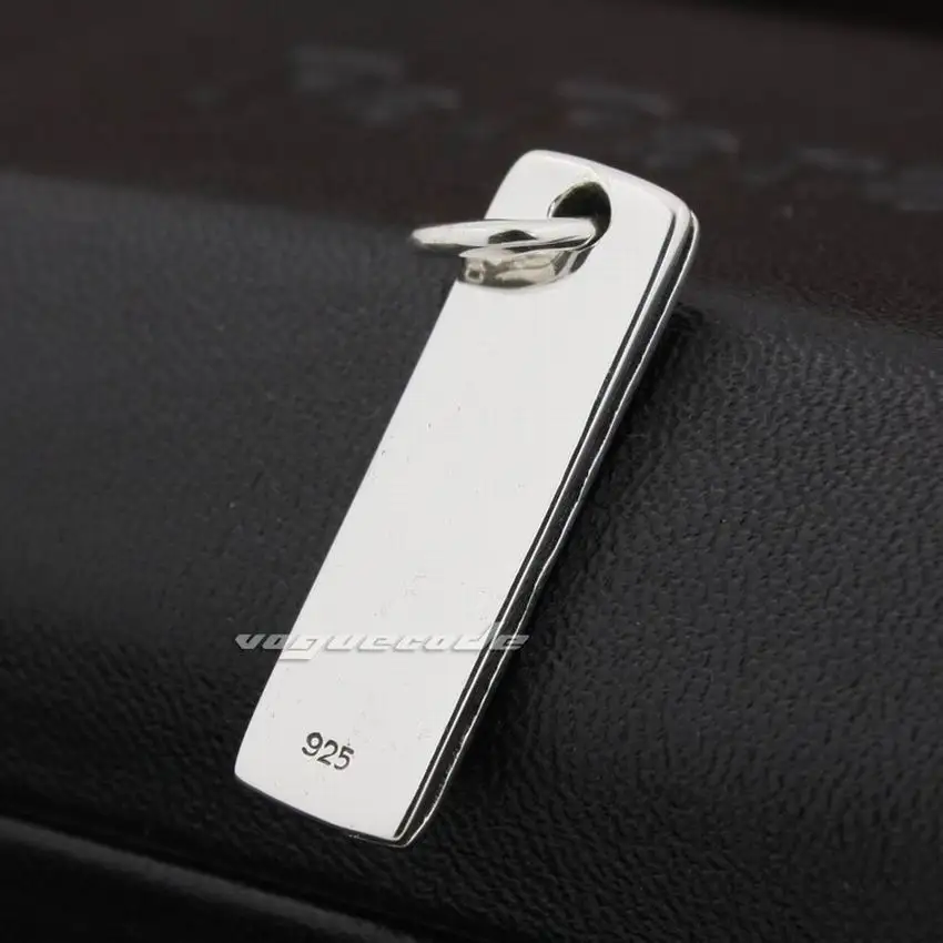 925 Sterling Silver Cross Tarot Card Dog Tag Charms Pendant 8Q019 | Украшения и аксессуары