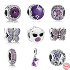 Горячая Распродажа 2021 Новинка Бабочка пребывание крутые бусины подходят оригинальные Pandora шармы Серебро 925 браслет DIY женские ювелирные изделия аксессуары