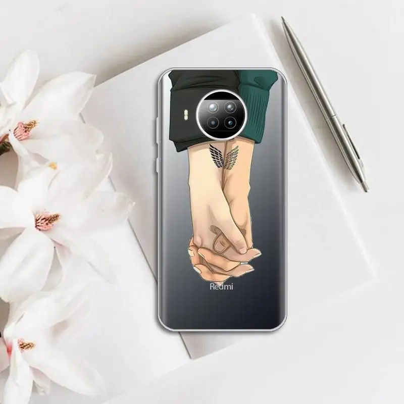 

Attack on Titan Anime cool L-A Phone Case Transparent for Xiaomi mi Redmi note 10 t 8 9 pro lite 11 Samsung S 8 9 10 20