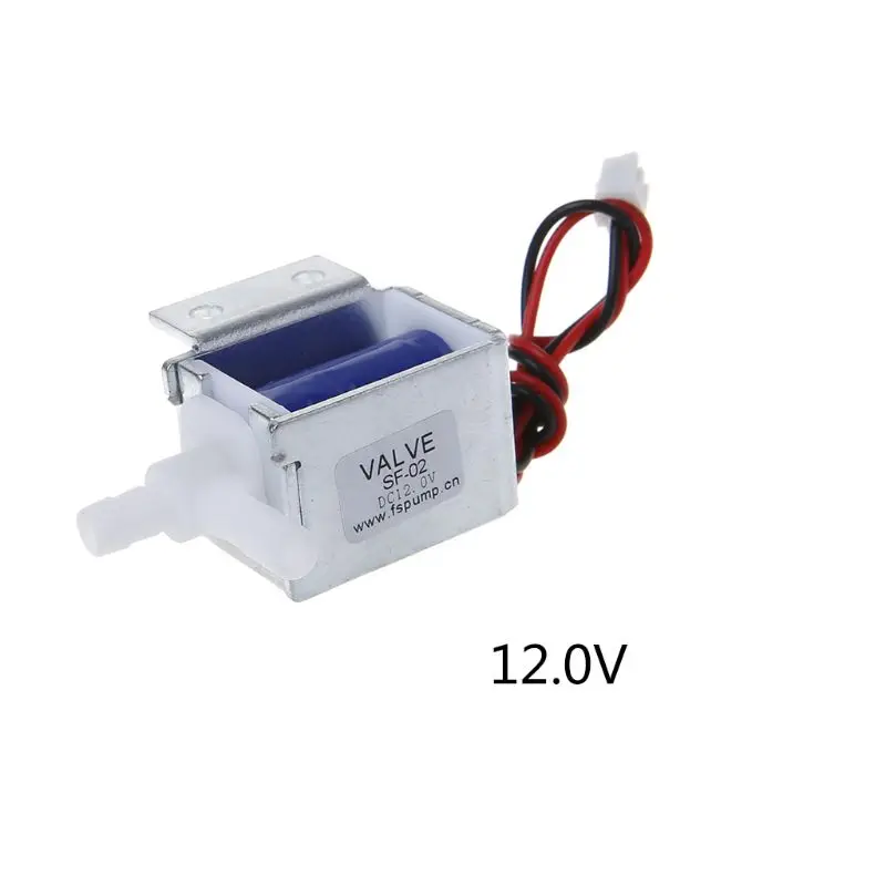 Микро Электрический электромагнитный клапан N/C нормально закрытый 6V 12V 24V провода