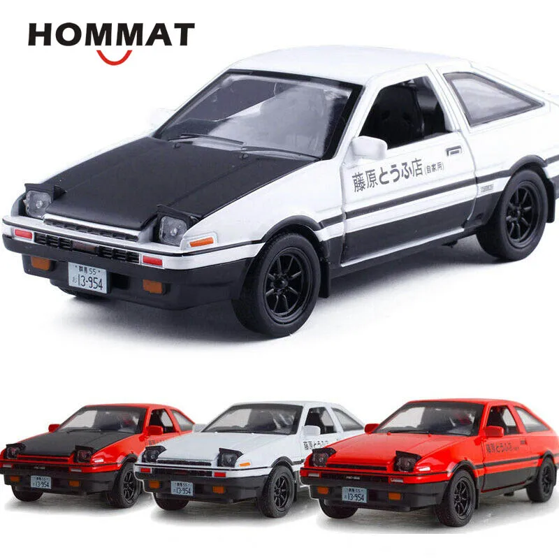 Hommate моделирование 1:28 начальный D Toyota Sprinter Trueno AE86 литая модель игрушечного