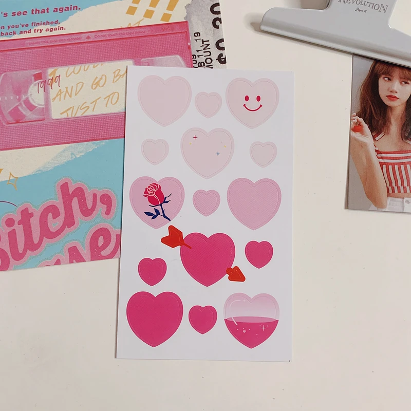 1 лист с рисунком милого мишки наклейки вишня Декор Скрапбукинг Материал дневник