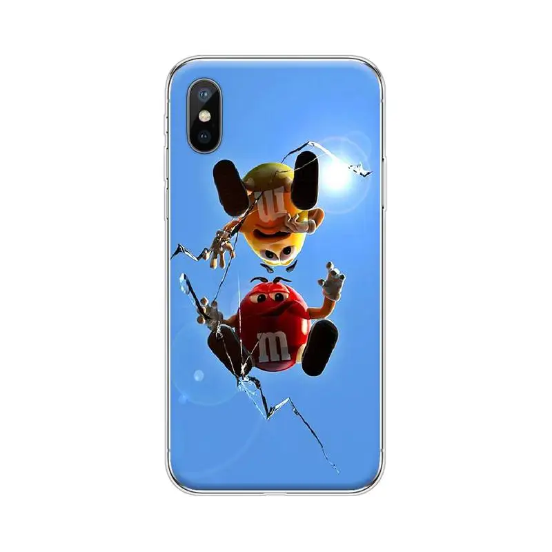 Милый мягкий чехол для телефона M & M'S Chocolate Candy iphone 4 4s 5 5S SE 5C 6 6S 7 8 plus X XS XR 11 PRO MAX |