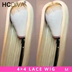 Парик на сетке 4x4 бразильский прямой парик на сетке 13x 413x6 360 парик на сетке спереди парик на 613 светлые человеческие волосы предварительно выщипанные волосы Remy